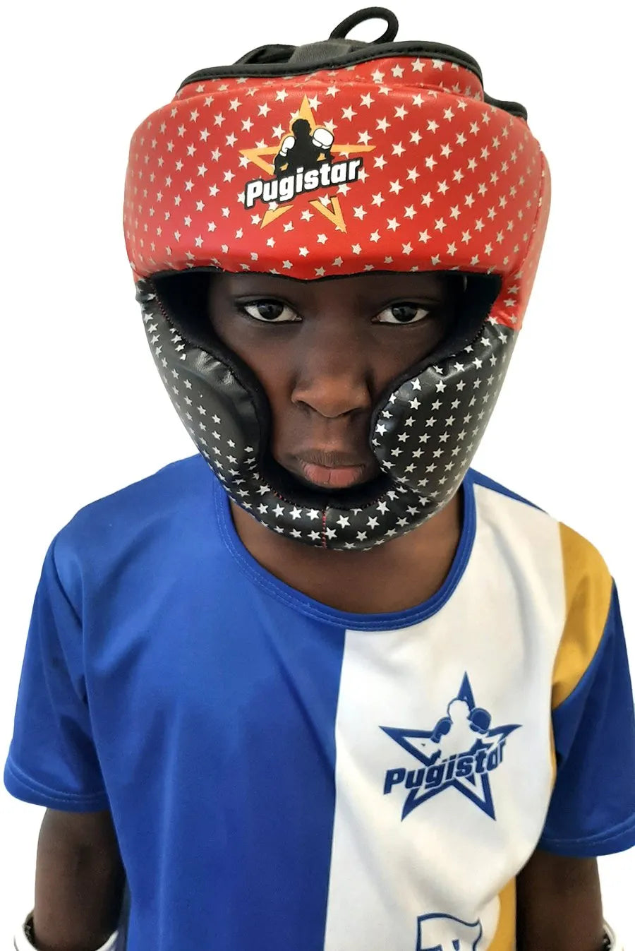Casque étoilé synthétique enfant Pugistar