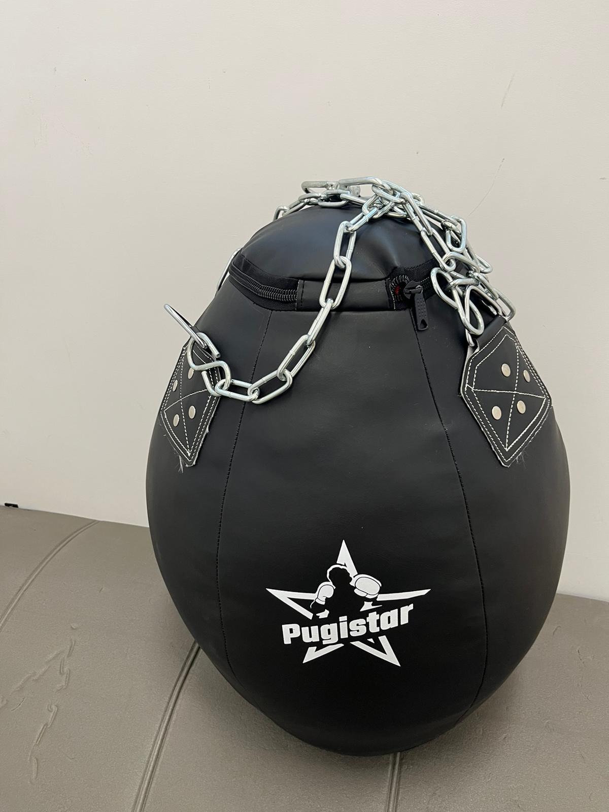 Poire à uppercut pleine cuir noire Pugistar