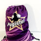 Sac à dos toile violet Pugistar, bretelles corde noire
