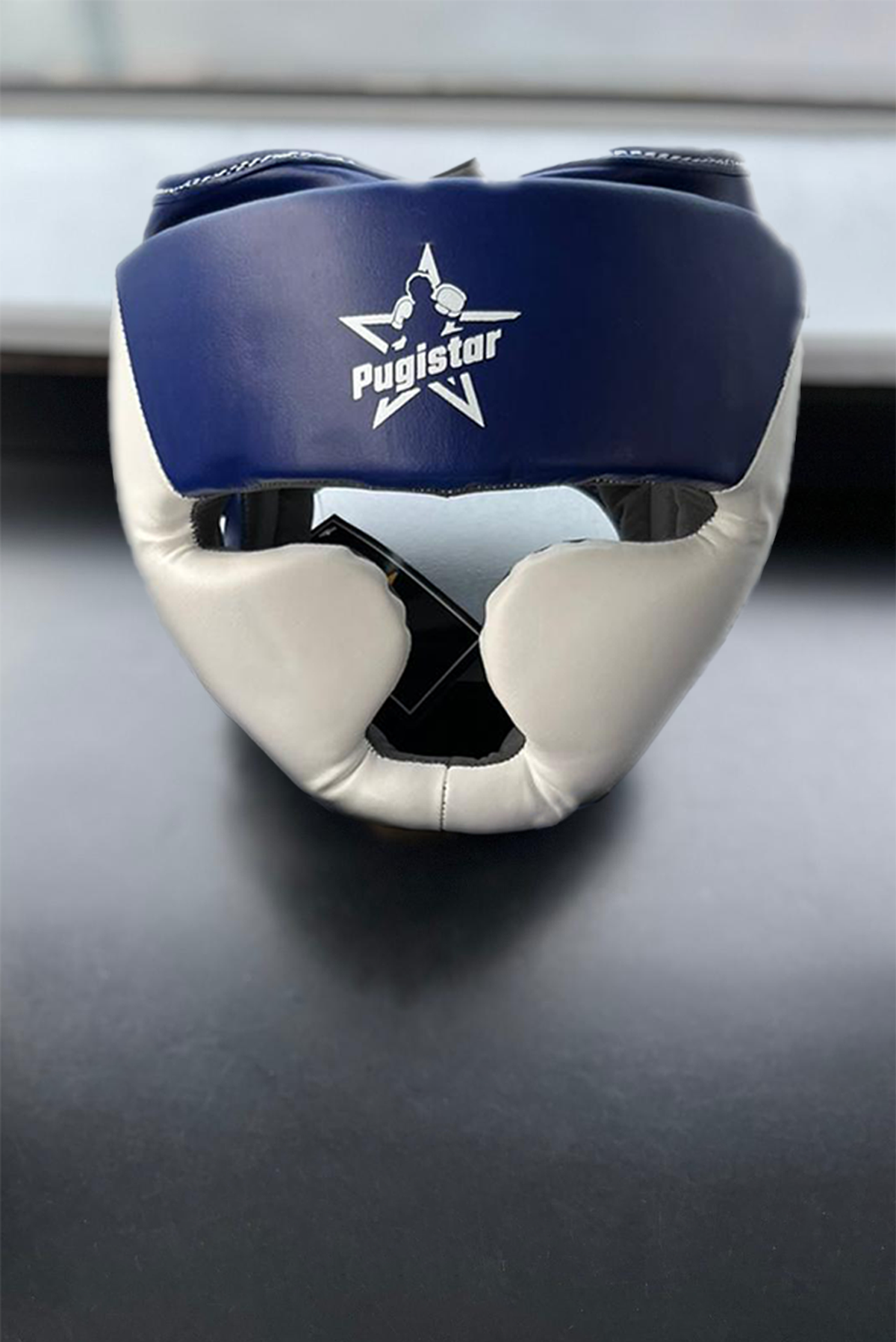 Casque synthétique logo & texte Pugistar